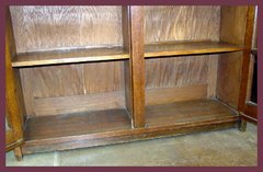 View of interior of the lower shelves.